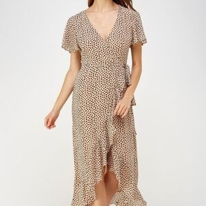 Wrap-Dress Animal Print S Cotton Candy LA
